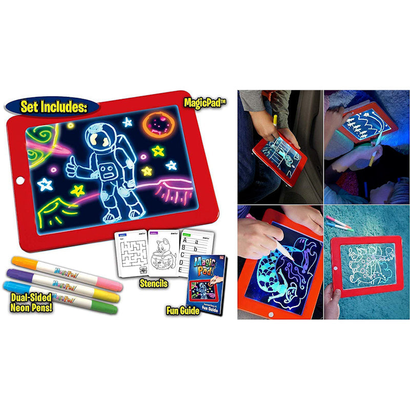 Magična svetleća tabla za crtanje u boji za decu